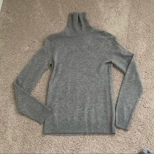 NWT Jcrew Fctry cashmere turtleneck, sz M, gray